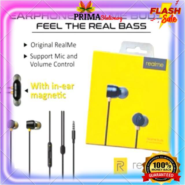 Jual ( PROMO !!! ) Earphone realme magnetic + volume control | Shopee ...