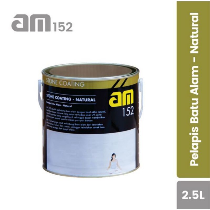 Jual AM 152 Stone Coating/Pernis Batu Alam 2,5ltr (Natural) | Shopee ...