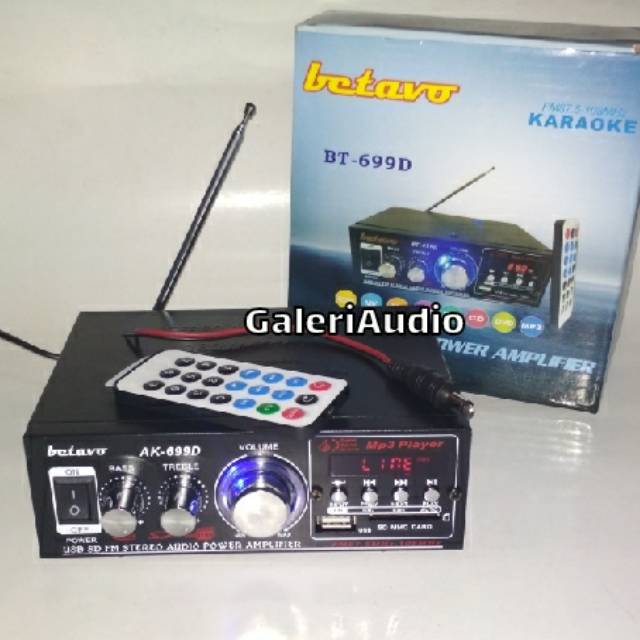 Jual Power Amplifier Bluetooth Karaoke USB SD CART Betavo Ampli di Seller  PELITA JAYA99 - Malaka Sari-3, Kota Jakarta Timur