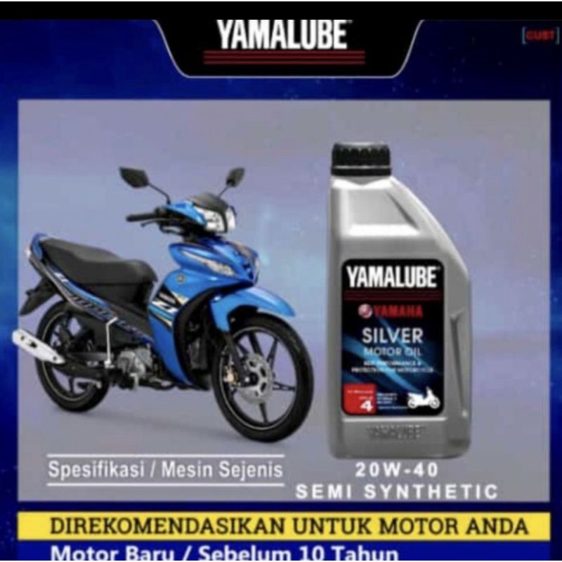 Jual OLI MESIN MOTOR BEBEK MATIC YAMALUBE SILVER ORI 0,8LITER | Shopee ...