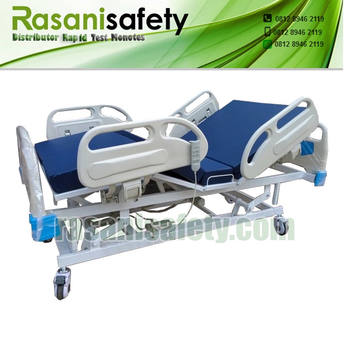 Jual Tempat Tidur Pasien Rawat Inap Klinik RS Remote Automatic 3 Crank ...