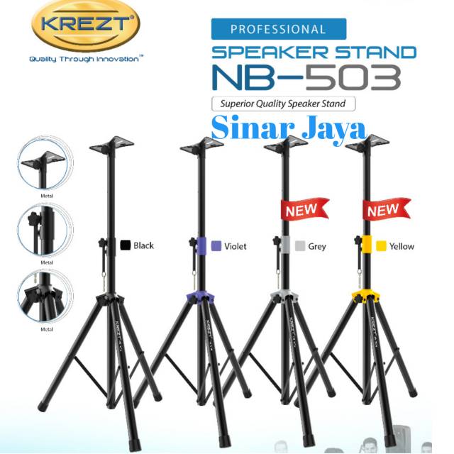 Jual Stand Speaker Tripod Speaker Krezt Nb Isi Pcs Full Besi Shopee Indonesia