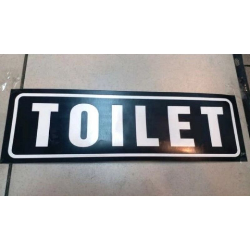 Jual Stiker Vinyl Toilet 10x30cm Sign Rambu K3 Shopee Indonesia 3101