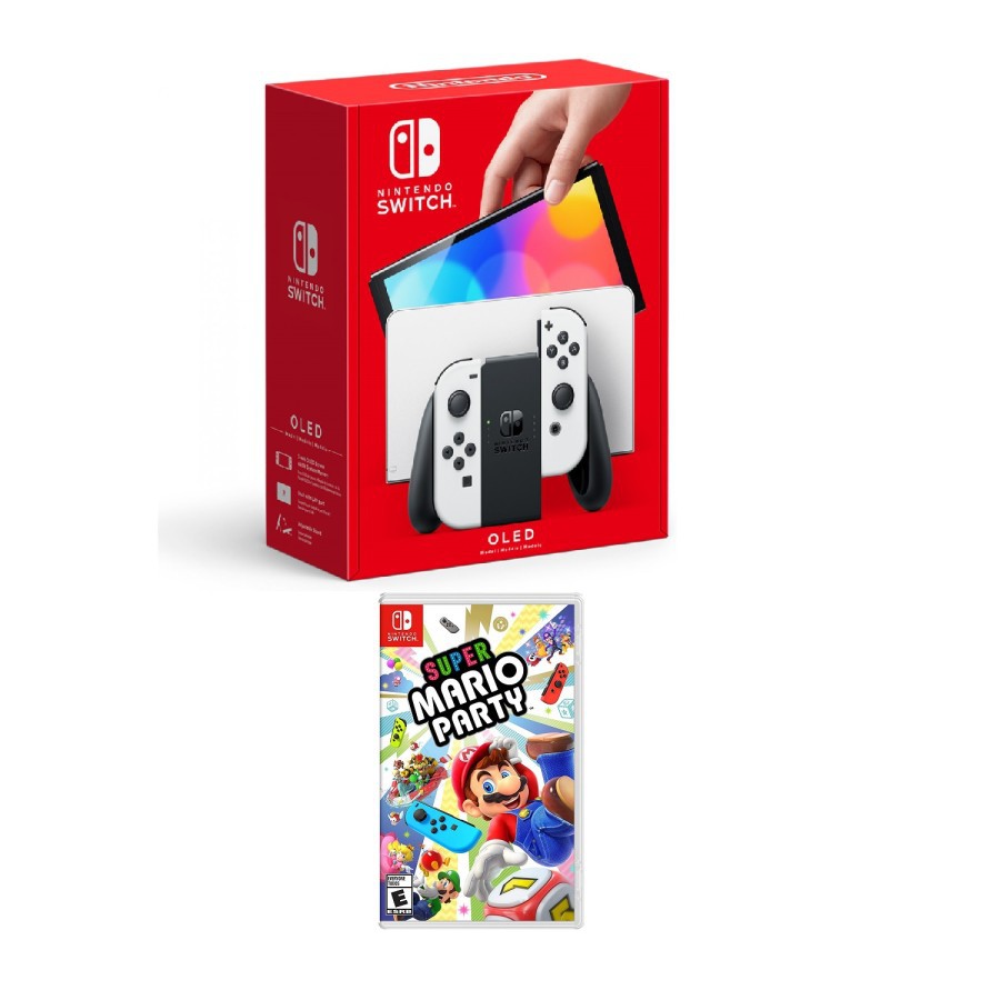 Jual Nintendo Switch OLED + Super Mario Party Shopee Indonesia