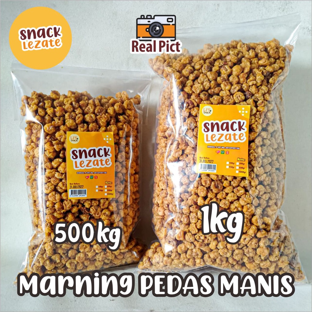 Jual Marning Pedas Manis 500gr Kiloan Murah Gurih Renyah Marning