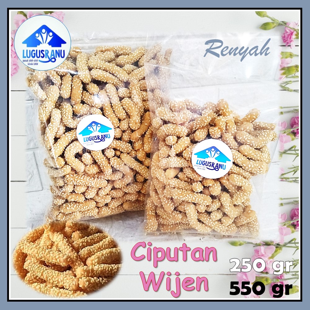 Jual Ciputan Panjang Wijen Ciputan Makanan Ringan Renyah Dan Manis Rasa Khas 250gr 500gr 0987