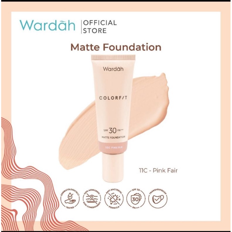 Jual WARDAH Colorfit Matte Foundation | Shopee Indonesia