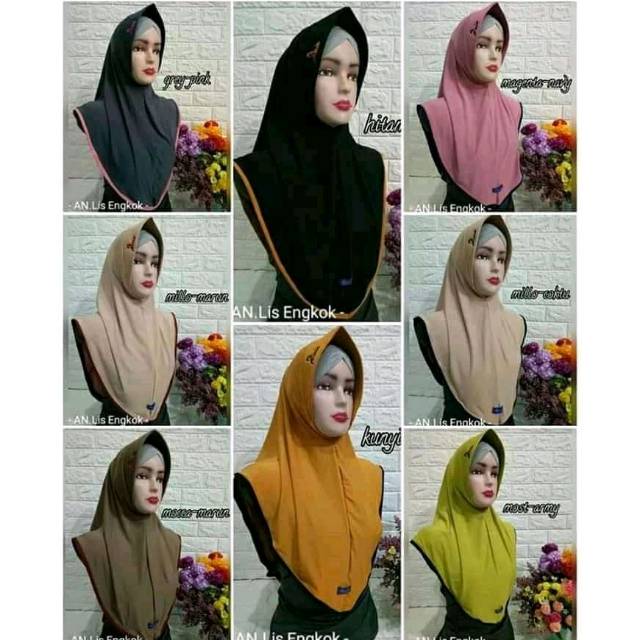 Jual Anim list engkok - hijab simple - hijab daily | Shopee Indonesia