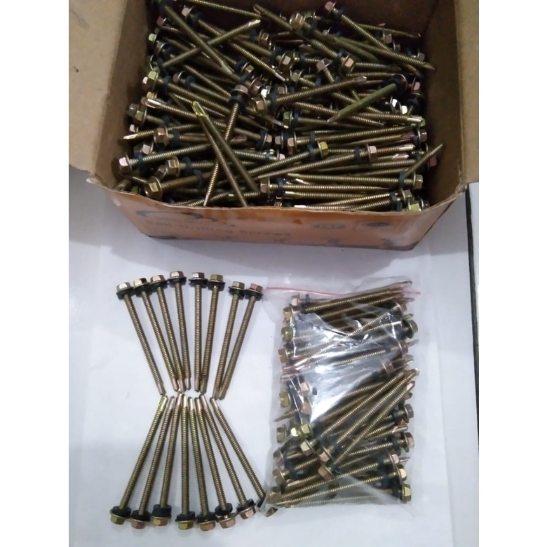 Jual Baut Rofing Baja Ringan X Pack Isi Pcs Shopee