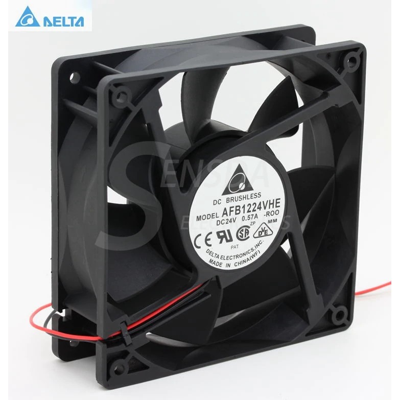 Jual IMPORT for delta AFB1224VHE -ROO R00 12038 120mm 12cm DC 24V 0.57A ...