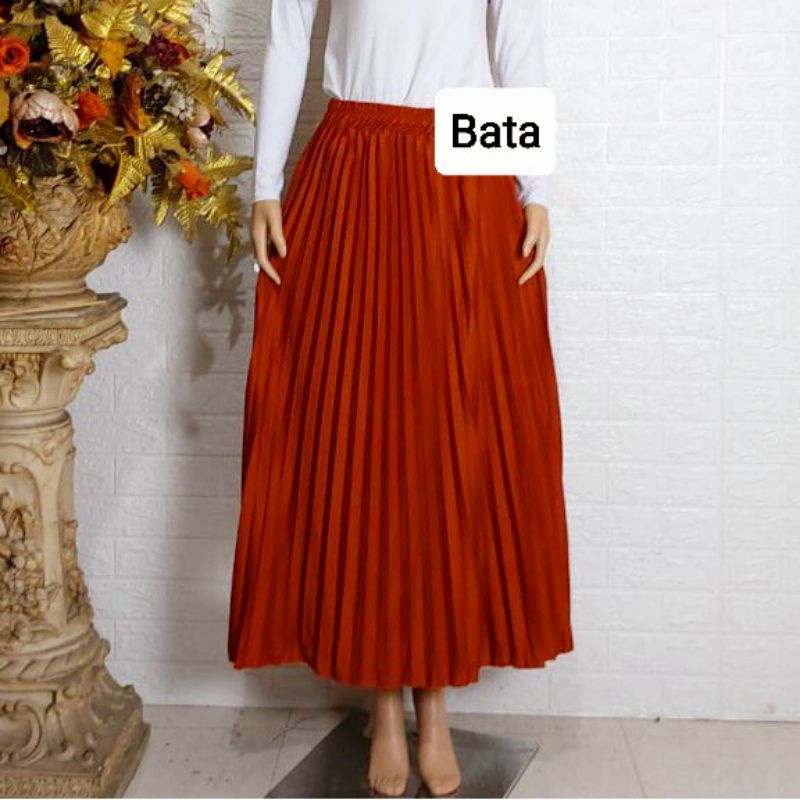 Jual Rok Plisket Premium Rok Mayung Plisket Grade A Fit To Xxl