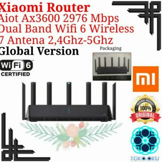 Jual Mi Alot Router Ax3600 Wifi 6 Wireless Aiot Ax3600 Support 248 ...