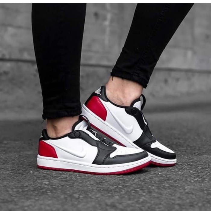 Jual Nike Air Jordan 1 Low Slip NRG Black Toe Shopee Indonesia