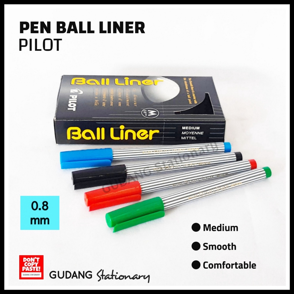 Jual Pulpen Ball Liner Pilot Bl M Pcs Shopee Indonesia