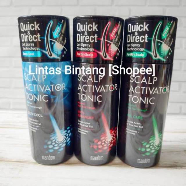 Jual Mandom Jet Tonic/ Scalp Activator Tonic Shopee Indonesia