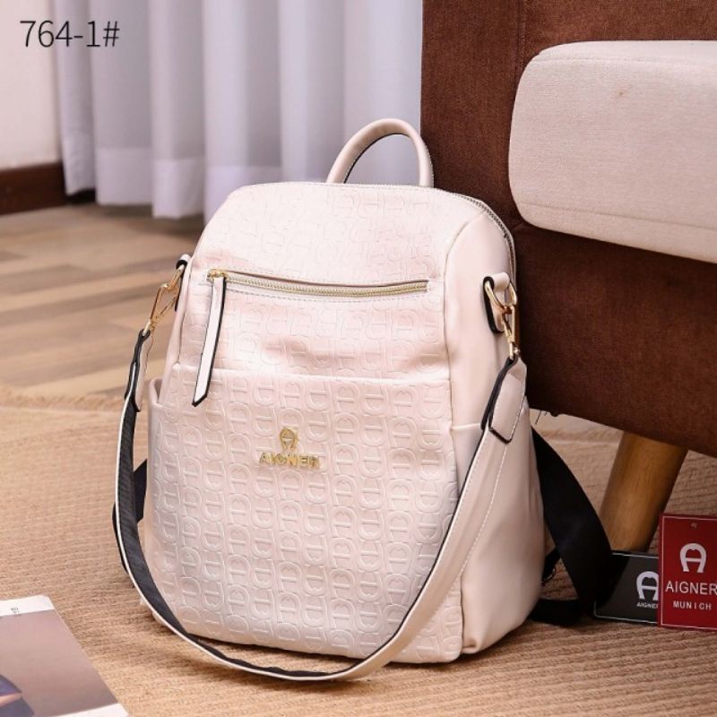 Jual Tas Ransel wanita Aigner Backpack Shoulder Bag #764-1