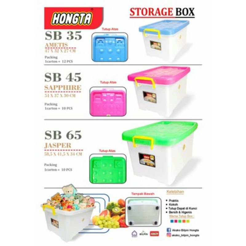 Jual HONGTA - container kontainer Storage Box SB 35 - Tempat ...