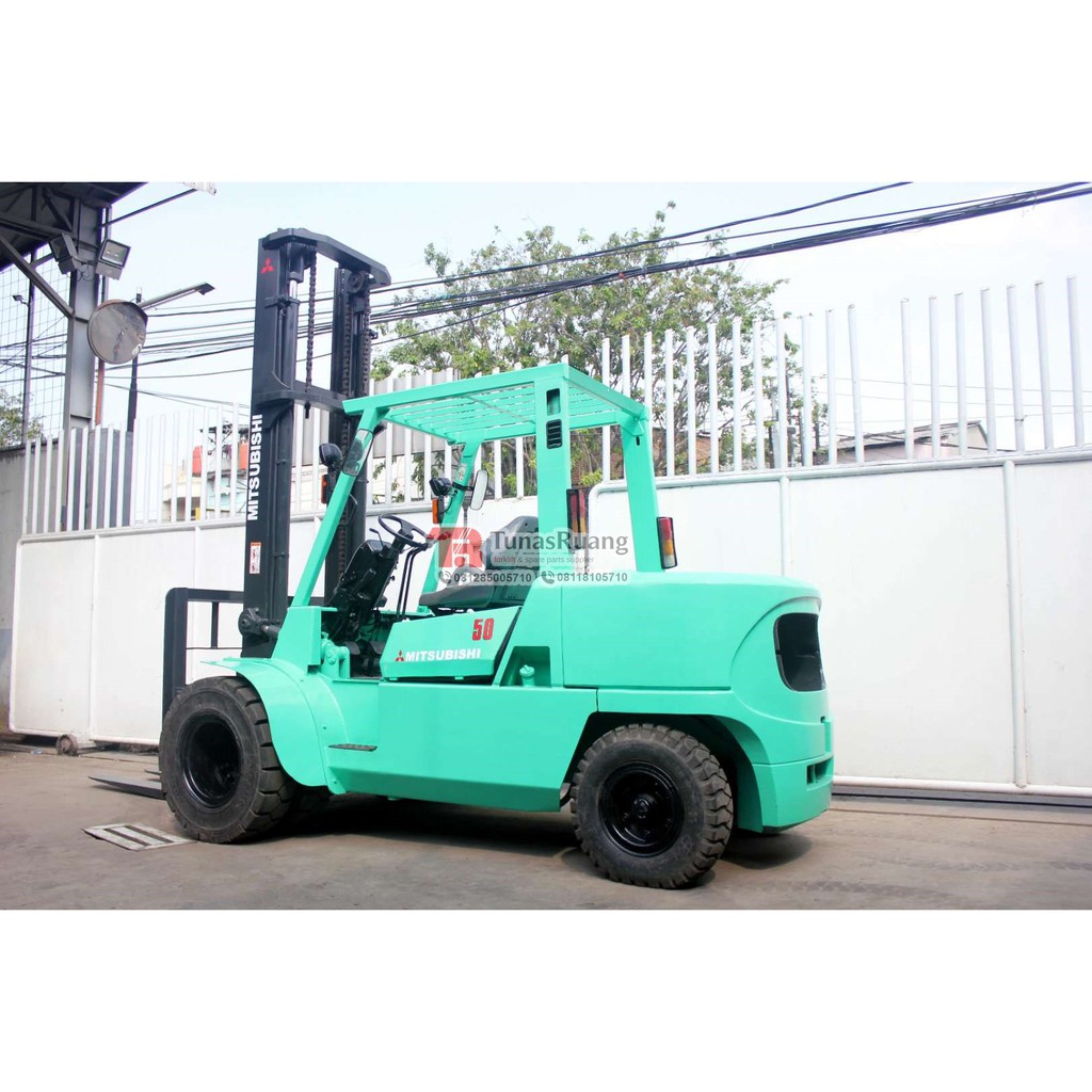 Jual Forklift Bekas Berkualitas Mitsubishi Forklift 5 Ton 4.5 Meter ...