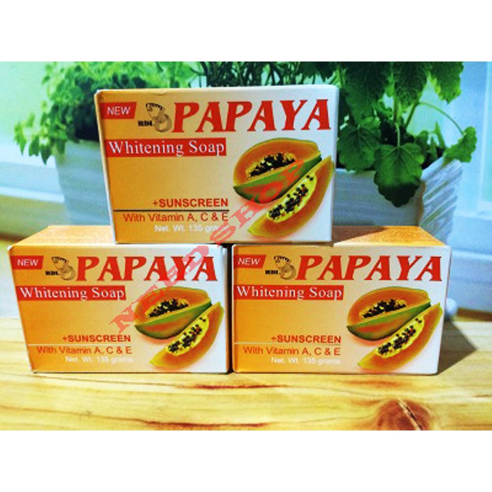 Jual Sabun PAPAYA Besar kemasan baru/ PAPAYA Whitening Soap 135 gram ...