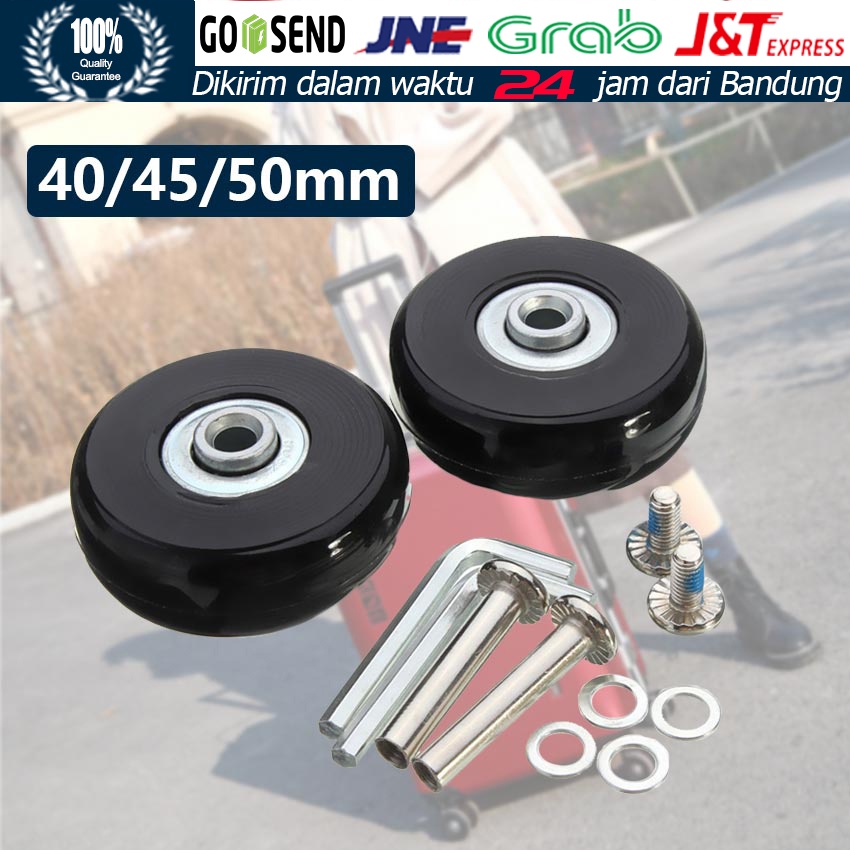 Jual 2Pcs/Set Wheels Roda Koper Replacement Pengganti / Rubber Suitcase ...