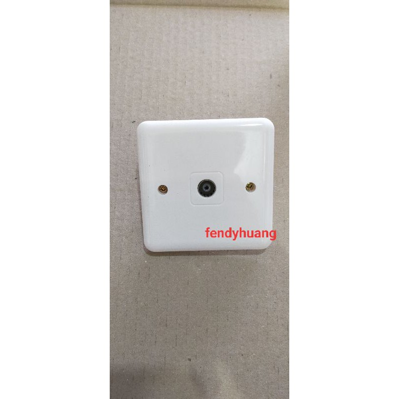 Jual Stop Kontak Outlet Socket Soket TV Televisi Inbow Tembok ...