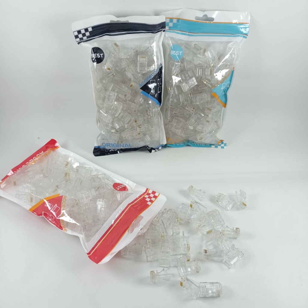 Jual CONNECTOR RJ45 100PCS | Shopee Indonesia