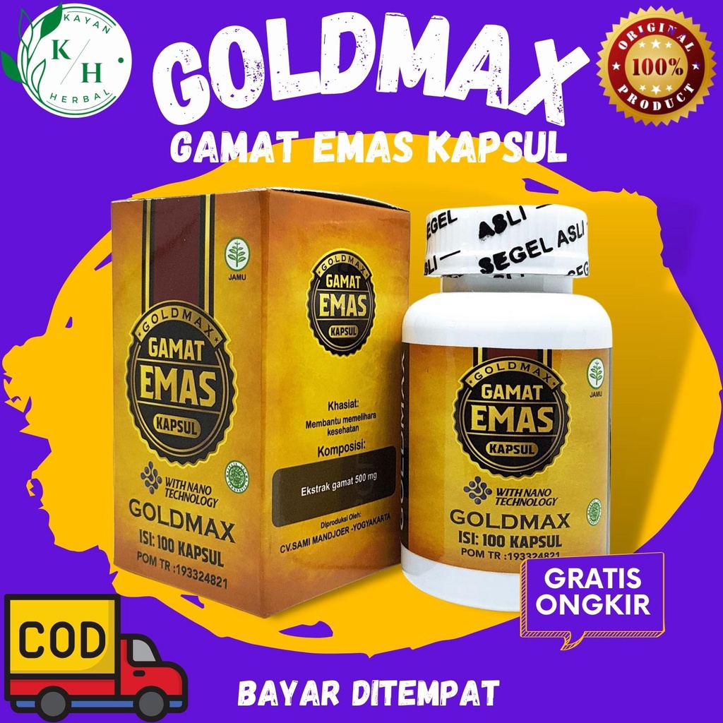 Jual Herbal Goldmax Gamat Emas Kapsul Asli 100 Original Ekstrak