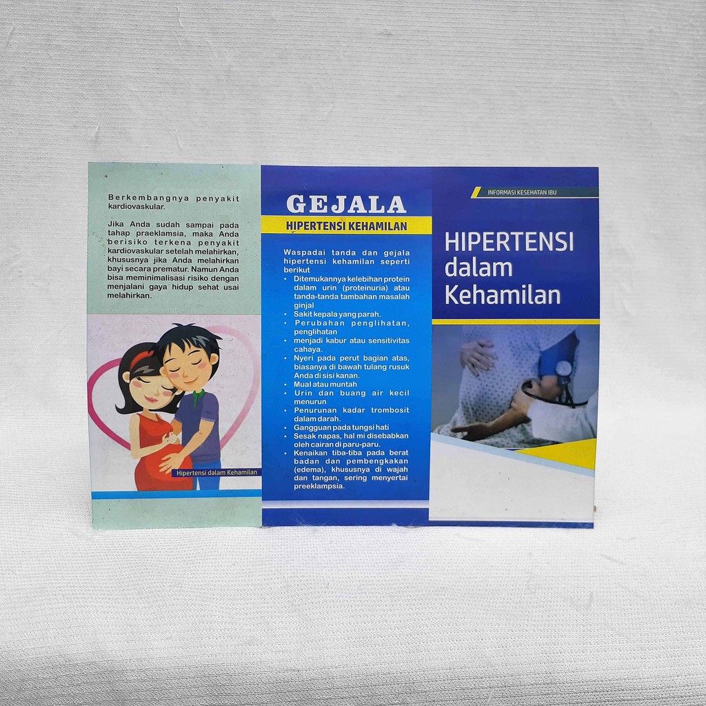 Jual Leaflet Brosur Hipertensi Dalam Kehamilan Brosur Kebidanan Informasi Kesehatan Shopee