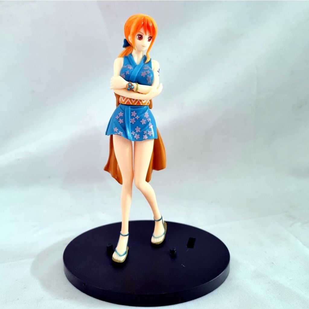 Jual Figure Nami One piece The Grandline Lady Baju Biru Sakura 17cm No ...