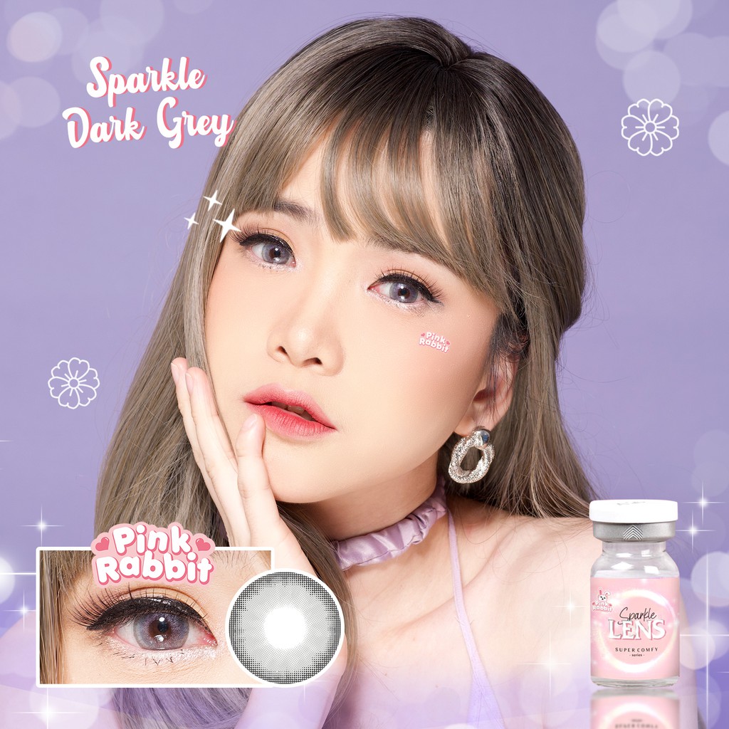 Jual PINKRABBIT SOFTLENS SUPER COMFY SPARKLE DARK GREY - Normal, Minus ...