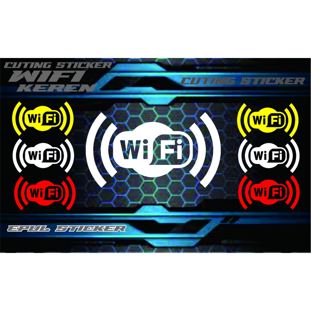 Jual stiker wifi,cuting sticker,rumah,kantor,toko dll | Shopee Indonesia