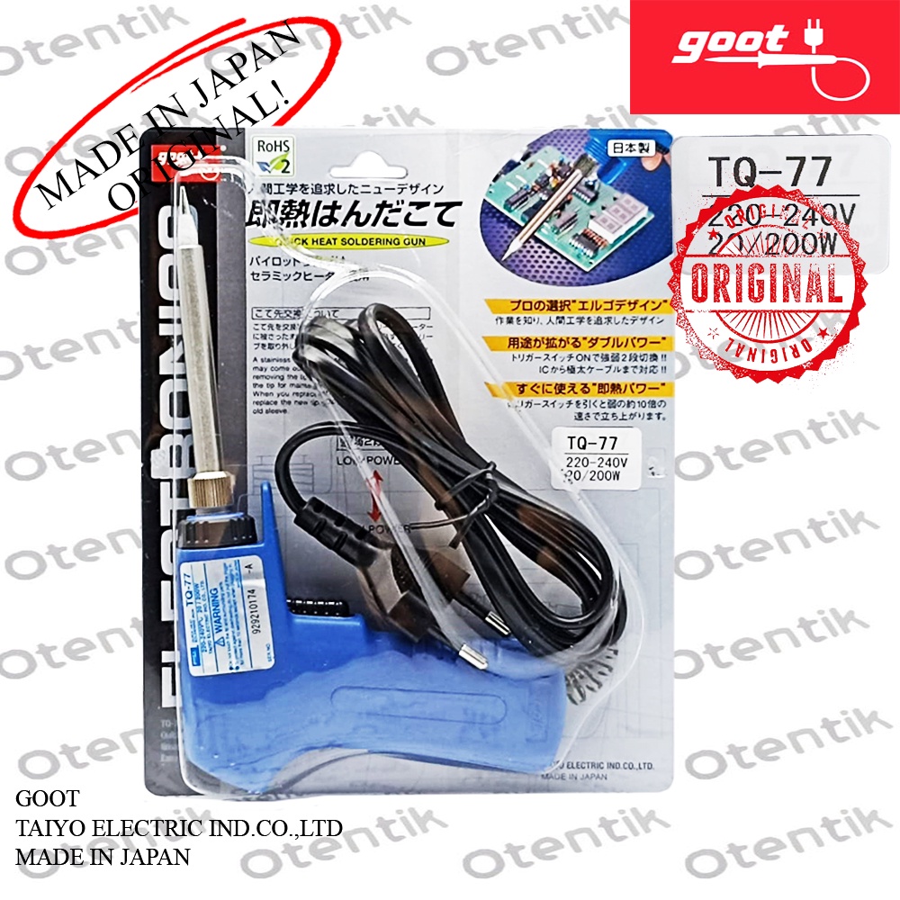 Jual Goot Solder Tembak Tq Solder Pistol V Goot Quick Heat Soldering Gun Tq