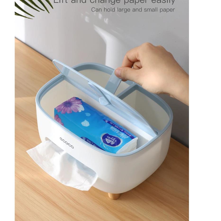 Jual (TERBAIK!) Ecoco Desktop Tissue Box Anti Skid - Kotak Tempat ...