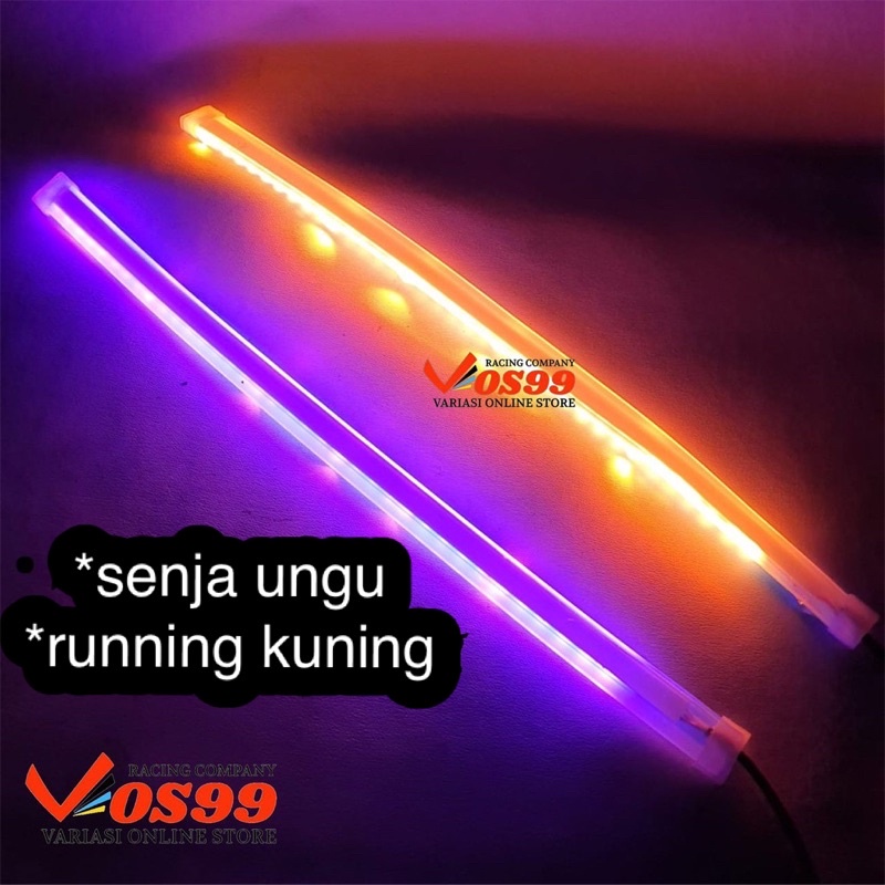 Jual lampu Alis LED slim alis DRL fleksibel waterproof 12V uk 30cm 2 ...