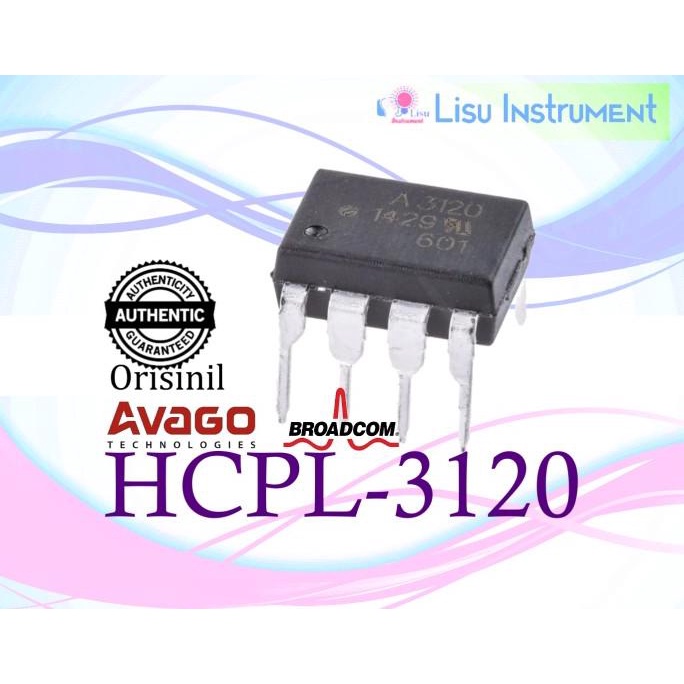 Jual HCPL-3120 A3120 2.5 Amp Current IGBT Gate Drive Optocoupler DIP-8 ...