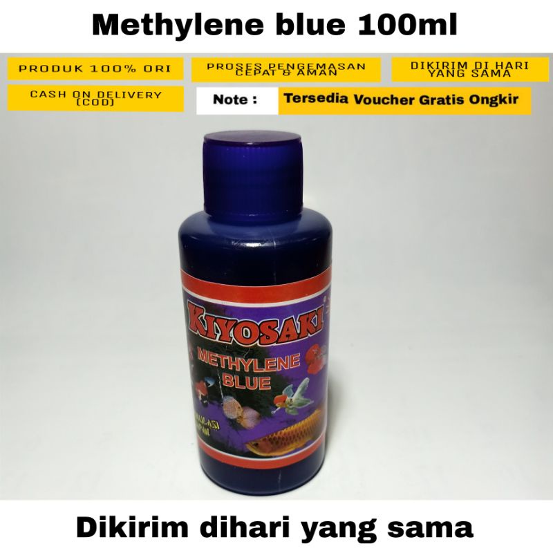 Jual Methylene Blue Kiyosaki Obat Biru Ikan Hias White Spot Jamur Kebutuhan Aquarium Aquascape