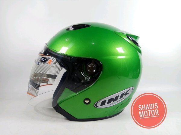 Jual Helm Motor Merk INK Model Centro Ukuran M Warna GREEN | Shopee ...