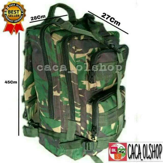 Jual Tas/Ransel Loreng TNI/Abri Model Lebanon Standar TNI | Shopee ...
