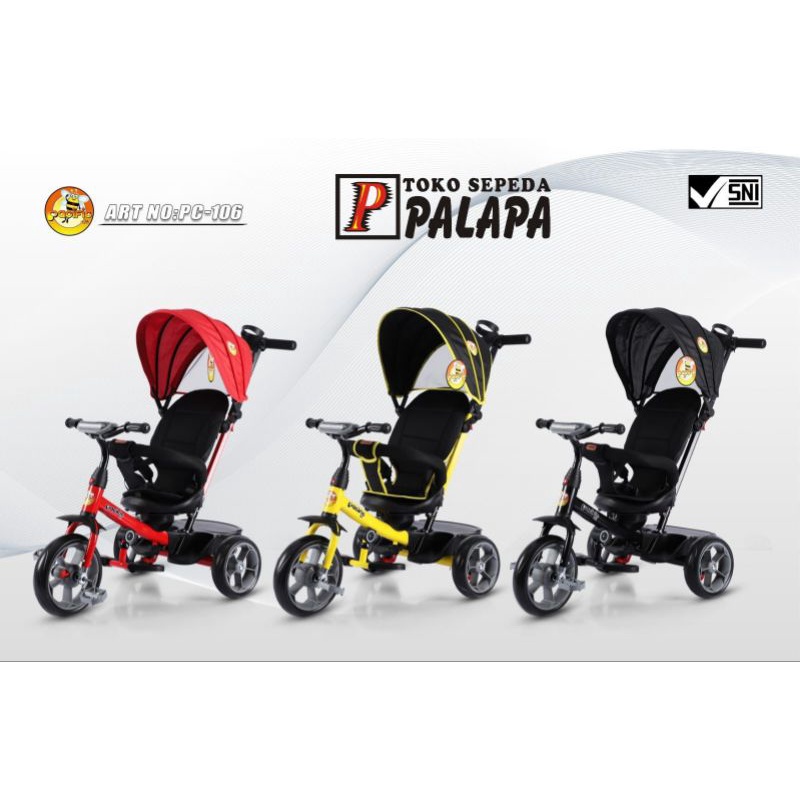 Jual SEPEDA ANAK RODA TIGA 3 PACIFIC 106 TRICYCLE BABY STROLLER ...