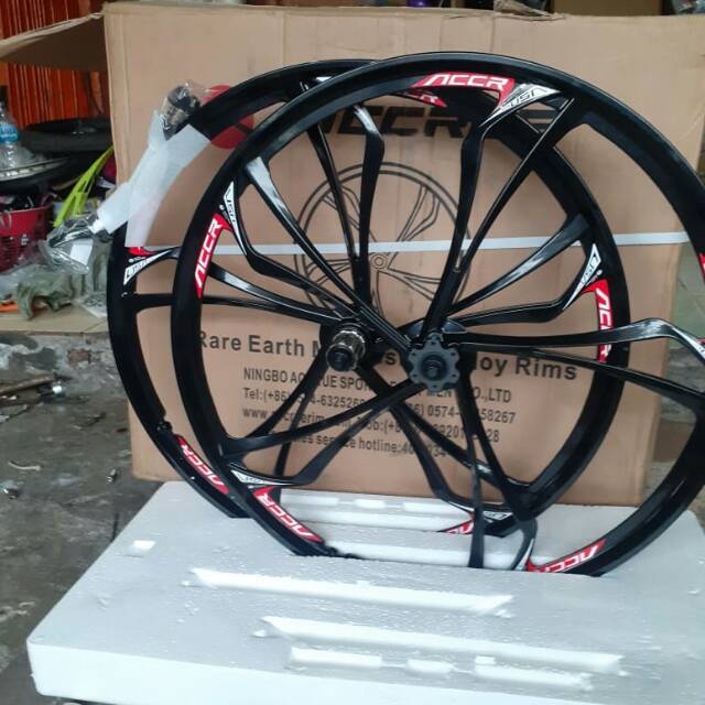 Jual Wheel Set Mtb Aloy Racing Ukuran Inchi Bahan Aloy Magnesium Hub