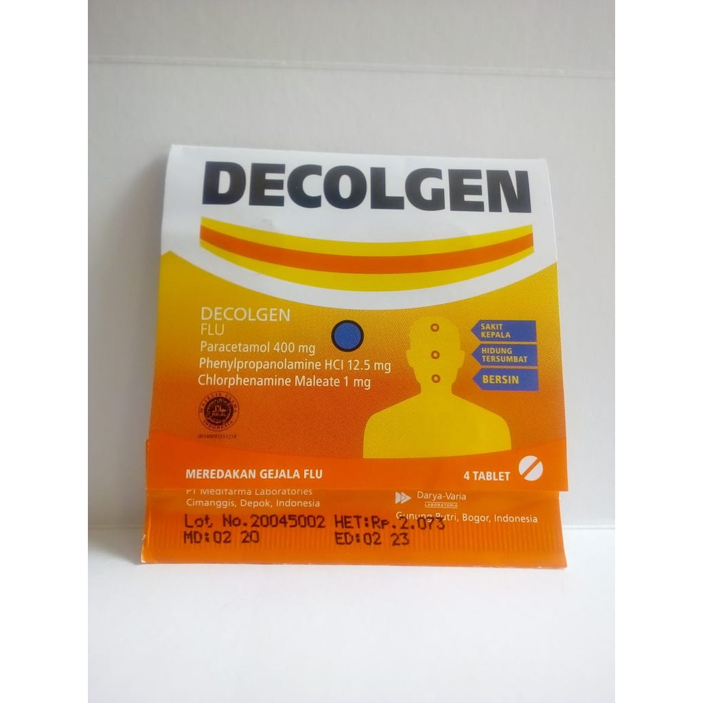 Jual Decolgen strip - isi 4 tablet | Shopee Indonesia