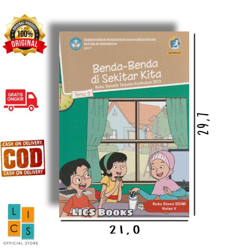 Jual Buku SD Kelas 5 Tema 9 Semester 2 Revisi 2017 Revisi 2018 ...