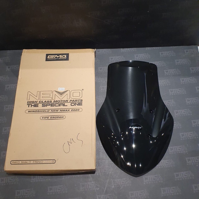 Jual Windshield Visor Nemo All New Nmax 2020 Model Eropa Hitam Clear ...