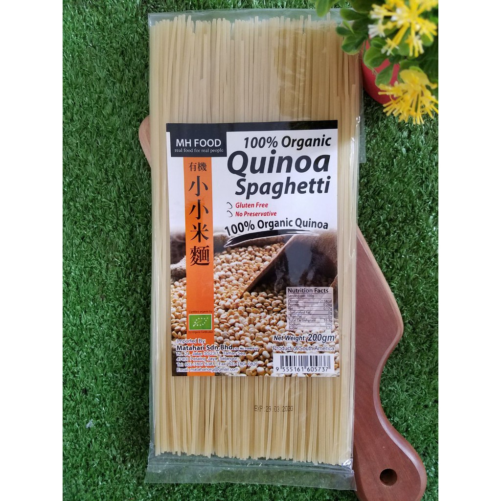 Jual MH Food Gluten Free Organic Quinoa Spaghetti 200g Shopee Indonesia