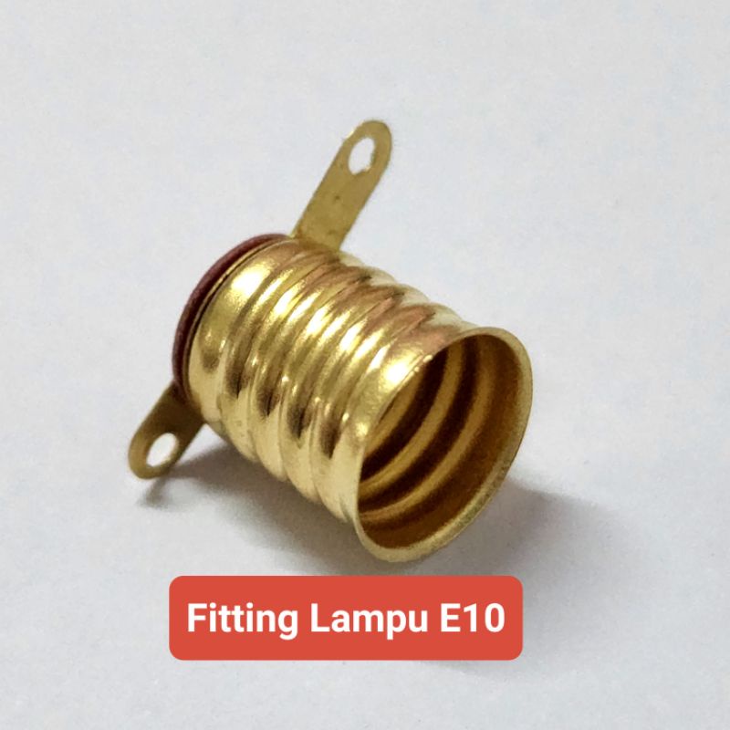 Jual Fiting Bohlam Lampu E10 2,5V lampu senter / praktek sekolah