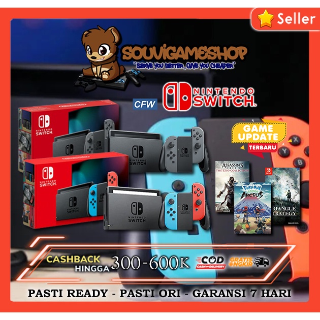 Jual PROMO !! CONSOLE NINTENDO SWITCH CFW LATEST NEW MODEL HAC 001