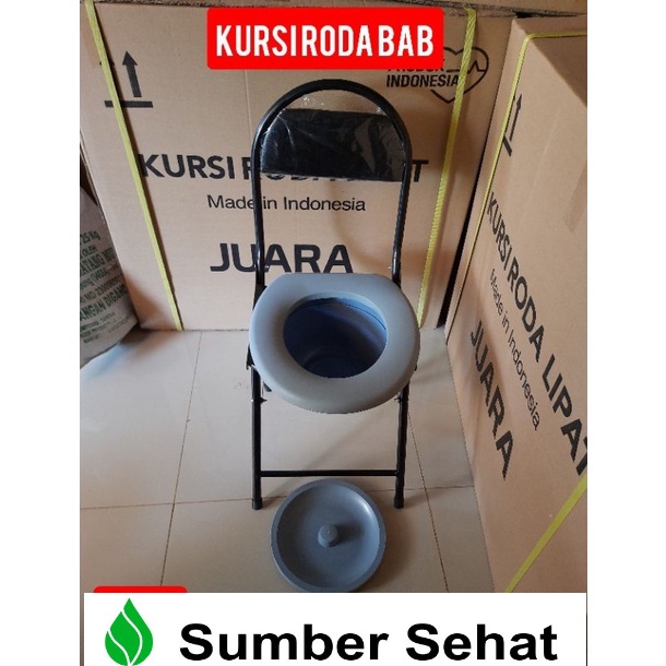 Jual Kursi Toilet Duduk Lansia Lipat Portable Commode Chair Kursi