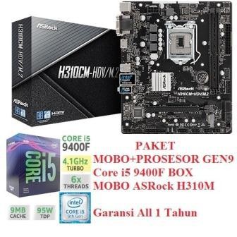 Paket Intel Core i5 9400F Motherboard ASRock RAM 16GB 8GBx2