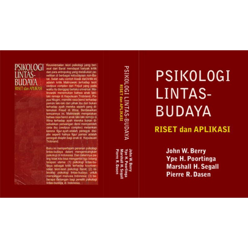 Jual PSIKOLOGI LINTAS BUDAYA : Riset Dan Aplikasi | Shopee Indonesia