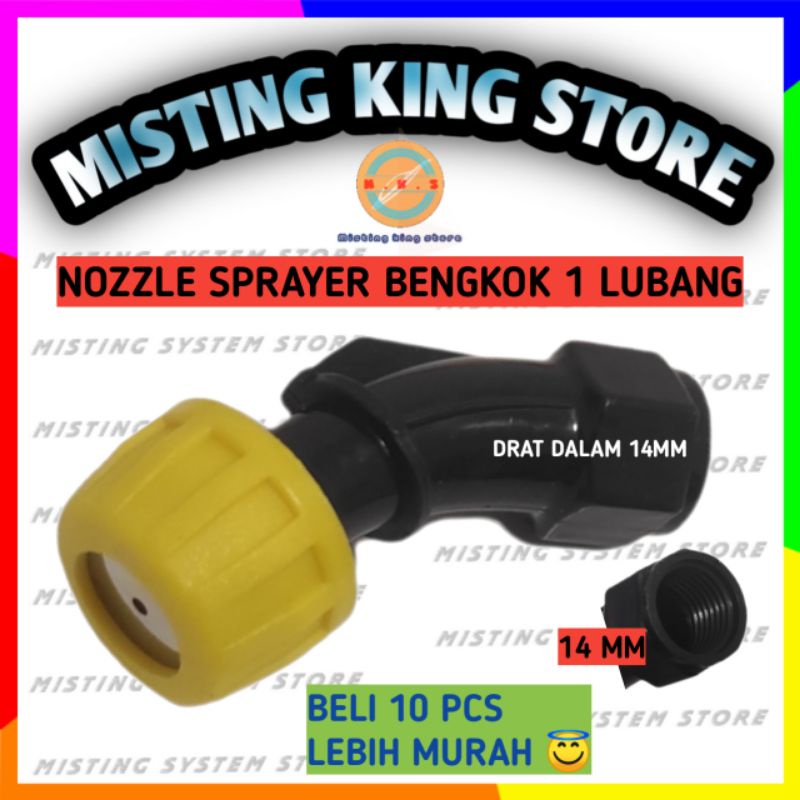 Jual NOZZLE PLASTIK BENGKOK KEPALA 1 LUBANG SPRAYER ELEKTRIK GENDONG ...